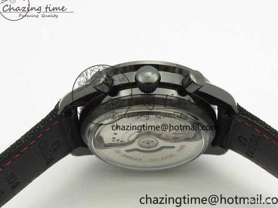 0112 Speedmaster “Dark Side of The Moon” Real Ceramic OMF 1:1 Best Edition Black Black on Nylon Strap A WeatherProof 7976